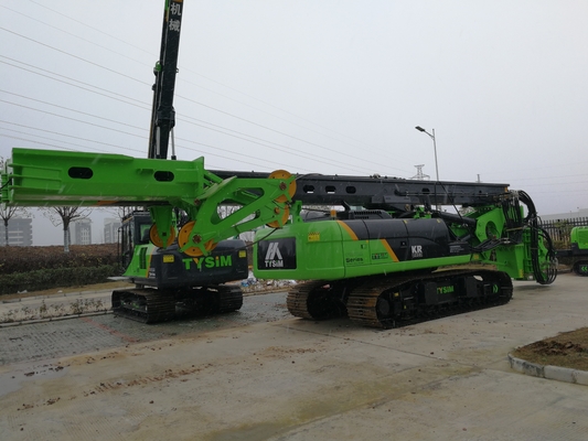 220kN.M Roterende boorgatborrmachine KR220C 66t Boordiepte 64 / 51m 35 Mpa Rotary Piling Rig