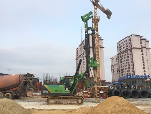 220kN.M Roterende boorgatborrmachine KR220C 66t Boordiepte 64 / 51m 35 Mpa Rotary Piling Rig