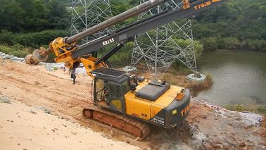 Heipaalmachine met 3,9 MPa pilotdruk, 94,3 ton capaciteit en 150 KN.m maximaal koppel voor het boren van funderingen