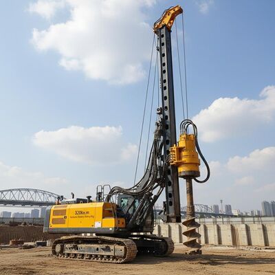 320kN.m koppel hydraulische roterende boorinstallatie met een maximale diepte van 54 m en een boordiameter van 2500 mm