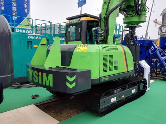 Gebruikte stapelmachine met gesloten loop hydraulisch systeem, maximale stapellengte tot 30 meter en ISUZU AA-6HK1XQP-motor voor funderingswerkzaamheden